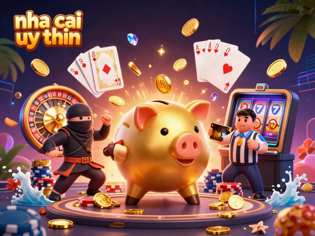 Experience the thrill of nha cai uy tin with vibrant casino characters and games.