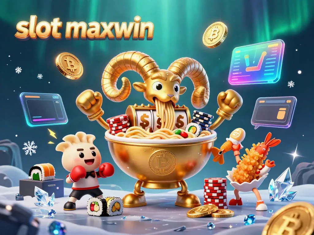 Unleash thrilling action with slot maxwin as colorful characters celebrate big wins and spins in a vibrant casino scene.