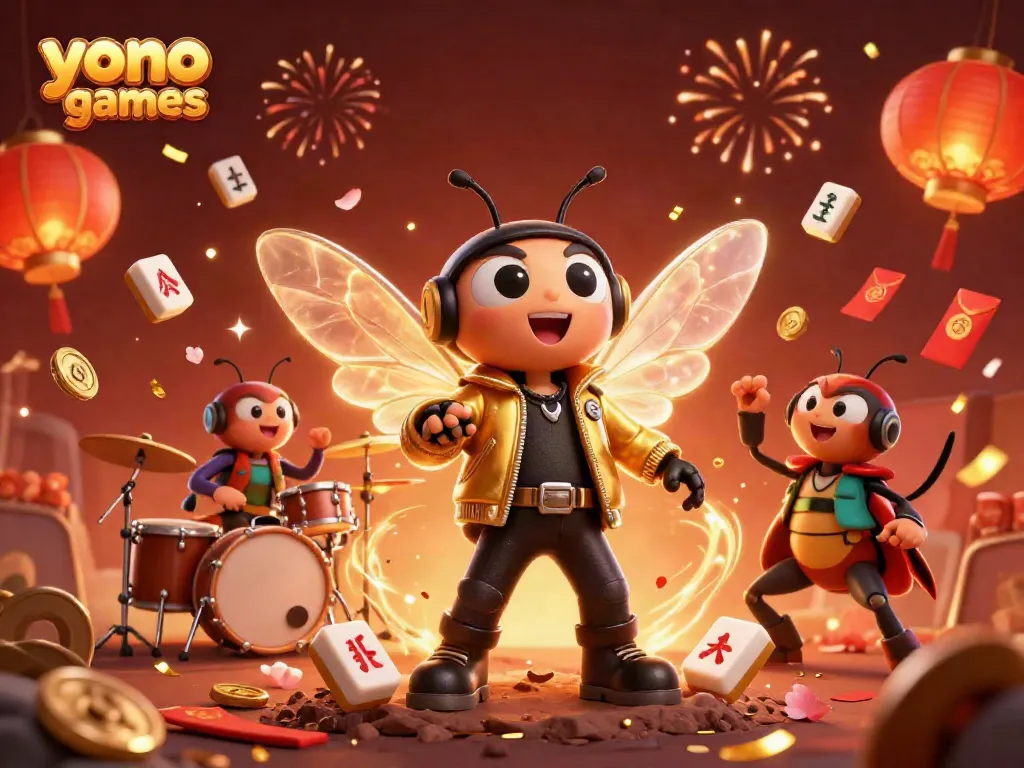 Engage with thrilling yono games featuring vibrant characters and festive elements in an electrifying casino atmosphere.