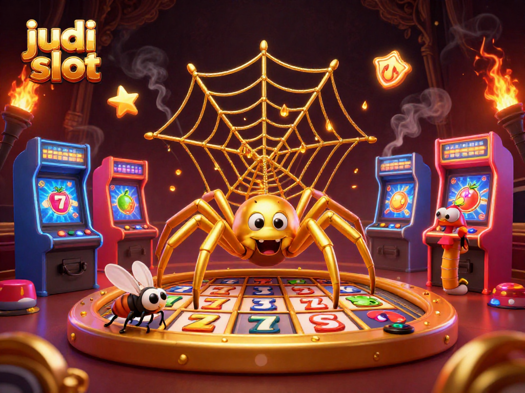 Menggali jackpot dalam judi slot melalui gambar ilustrasi yang penuh warna dan detail.