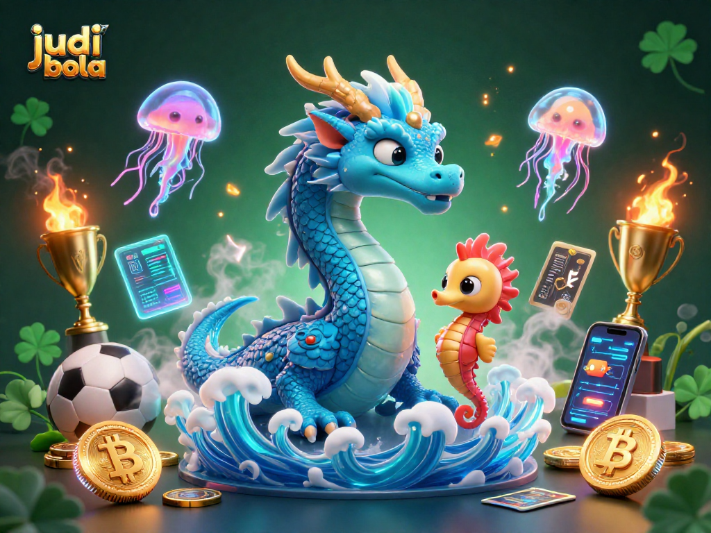 Engage in judi bola with thrilling sports betting action depicted in vibrant 3D art.