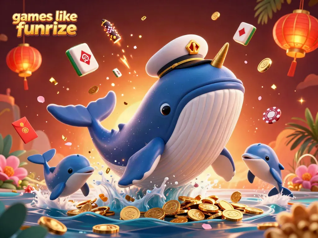 Engage in thrilling fun with games like Funrize in this vibrant casino scene showcasing playful characters.