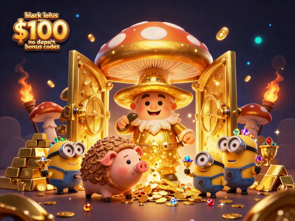 Play winning slots at Black Lotus Casino with $100 no deposit bonus codes for US players.