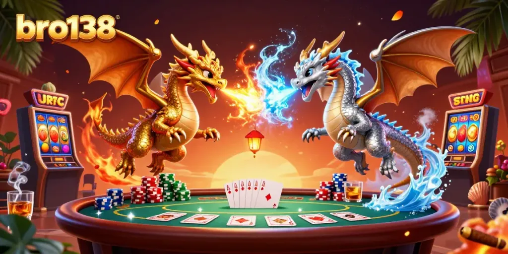 Engage with the magical realm of bro138, where 3D dragons bring energy to a vibrant slot game.