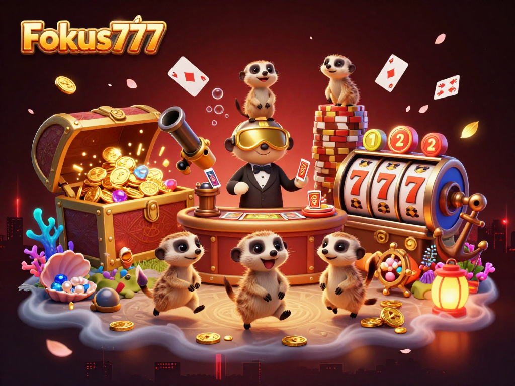 Experience the excitement of Fokus777 with vibrant meerkat casino action and dynamic game elements.