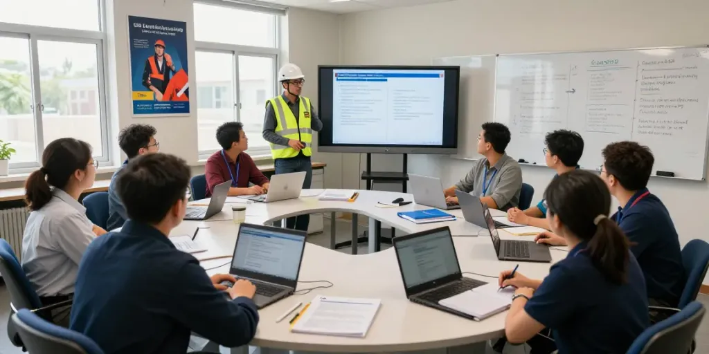 CSP Certification workshop with professionals engaged in safety training.