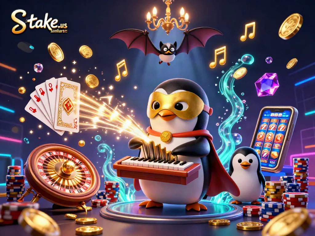 Experience the excitement of stake.us similar sites with fun characters and casino elements in 3D.