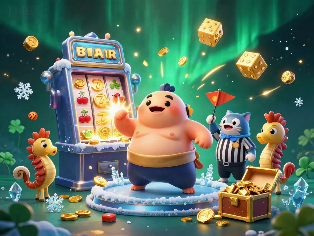 Engage with uy88 through a vibrant underwater casino scene featuring a fugu, catfish referee, and dazzling game symbols.